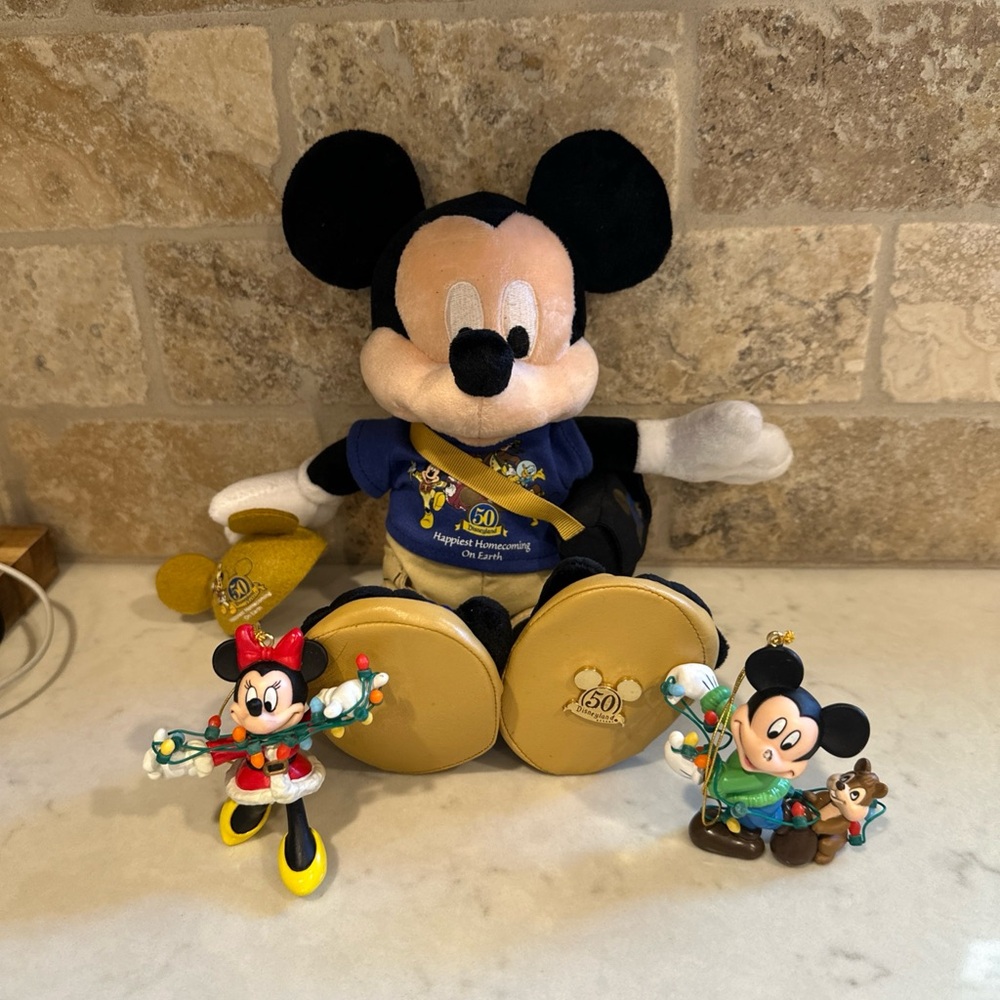 Mickey Mouse Pin Trader 50th Anniversary Plush Doll